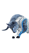Cargar imagen en el visor de la galería, Toro Mediano Blanco/Azul JF