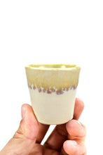 Cargar imagen en el visor de la galería, Juego de 4 Mezcaleros Alta Temp Blanco con borde beige