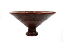 Cargar imagen en el visor de la galería, Frutero Rojo Motivos Prehispánicos Gde