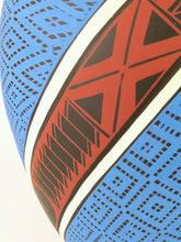 Cargar imagen en el visor de la galería, Vasija Gde Café Deco Rojo y Azul LO