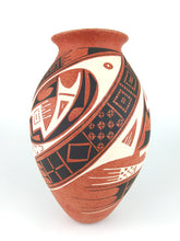 Cargar imagen en el visor de la galería, Vasija Rojo Jaspeado Díj