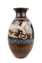 Cargar imagen en el visor de la galería, Jarrón Colibrí Marrón Gde