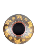 Cargar imagen en el visor de la galería, Vasija Mariposas Marrón Semi Plana