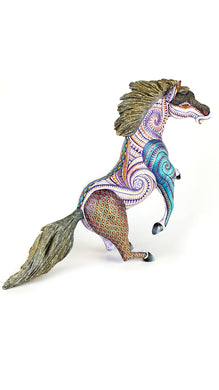 Caballo Tona Artesania Madera Oaxaca Escultura