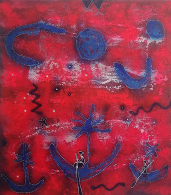 Pintura Obra Original David Gutiérrez Óleo lienzo arte mexicano 