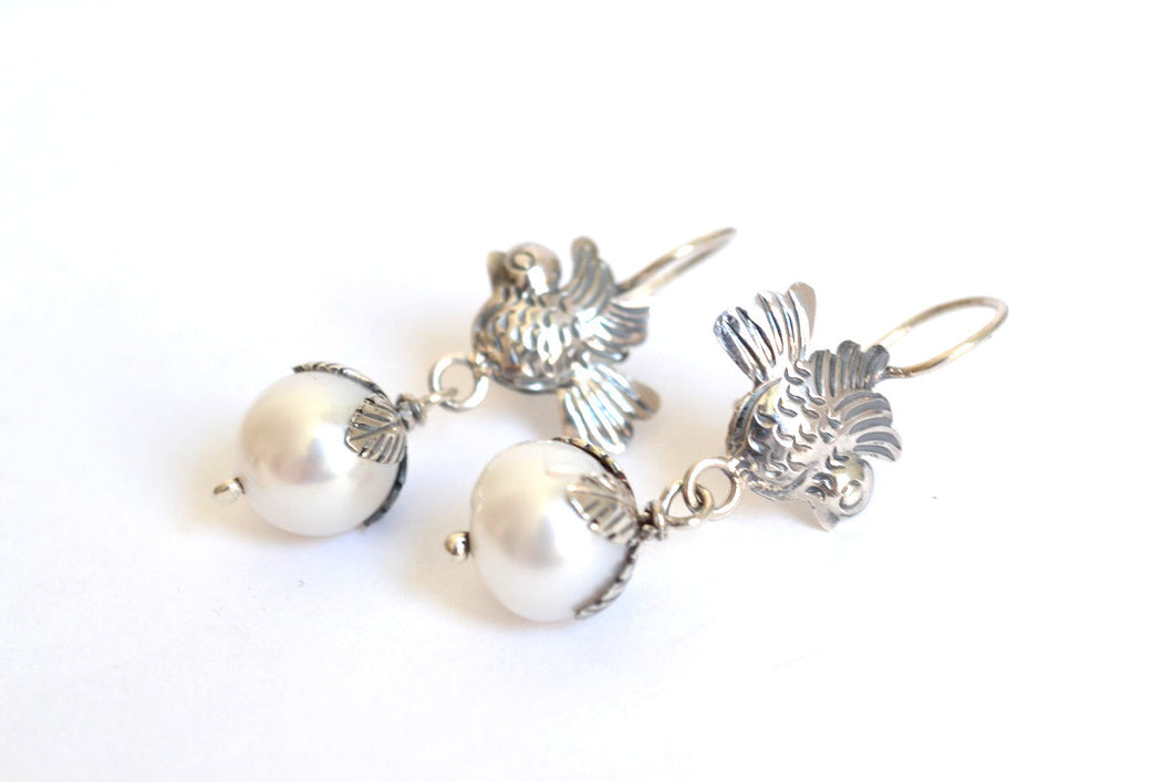 Aretes Pajarito y Perla
