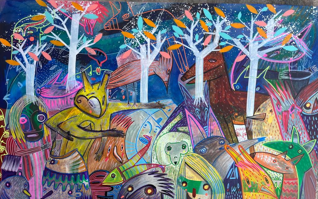 Obra Lienzo pintura original rafael ontiveros aper