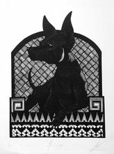 Cargar imagen en el visor de la galería, Obra Xolo Mitlan Grabado Cesar Castañeda
