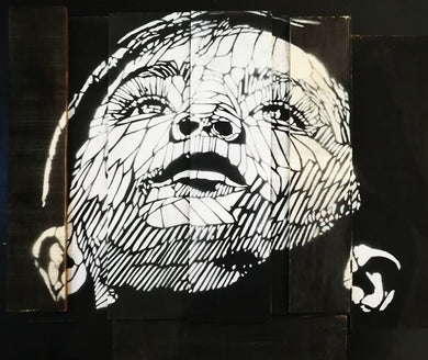 Obra Pintura Esténcil Carlos Soto