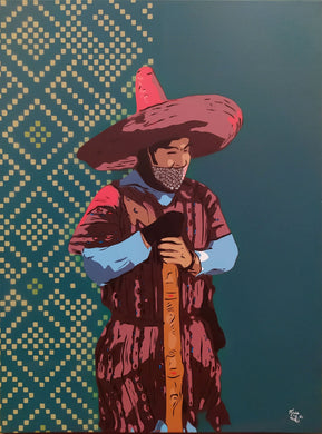 arte mexicano Obra original Chauiztle Pintura lienzo