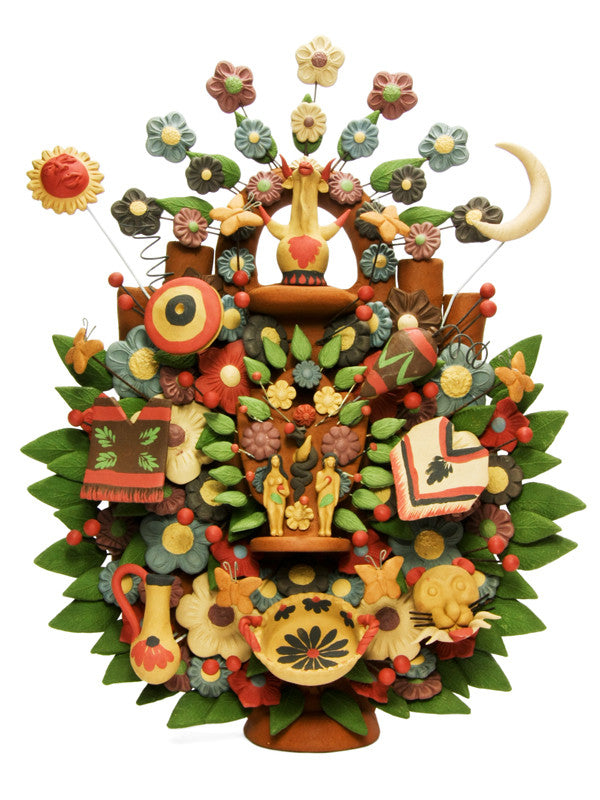 Árbol de la vida pigmentado Artesanía Mexicana